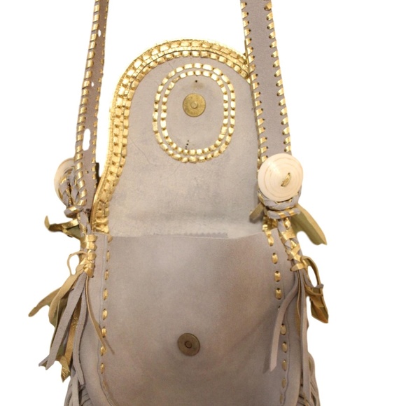 GADO GADO MARGRIET SLATE BLUE & GOLD PURSE - Picture 7 of 8